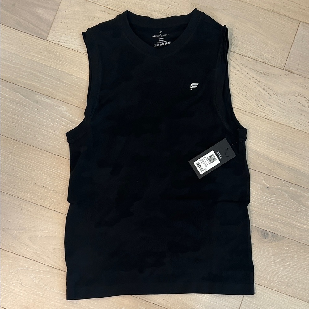 Fabletics Men’s Black Sleeveless Training Tank - Brand new